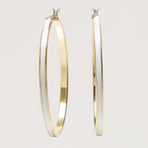 White Enamel Hoops